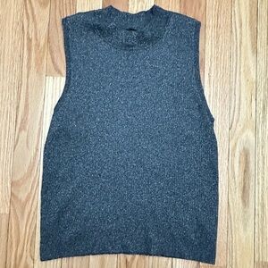 Banana Republic Gray Sleeveless Blouse